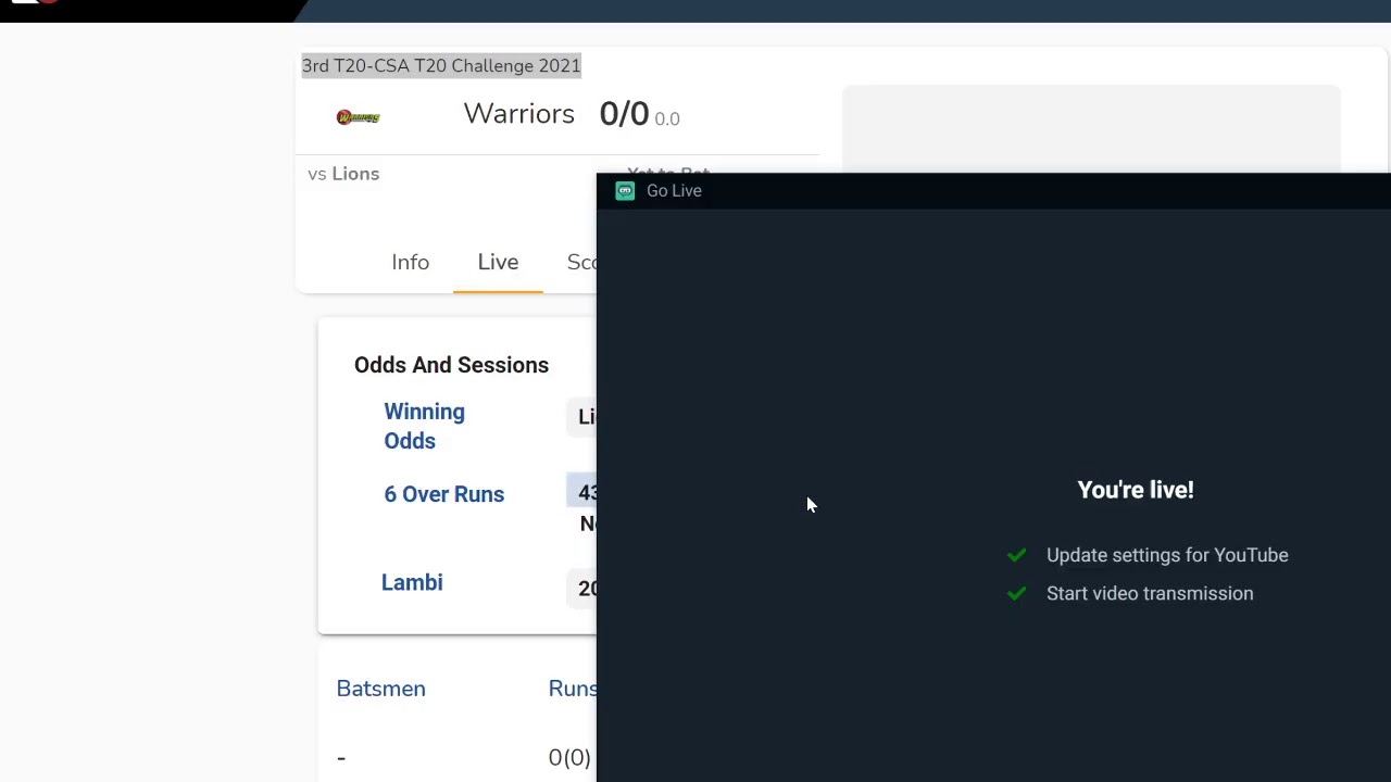 3rd T20-CSA T20 Challenge 2021