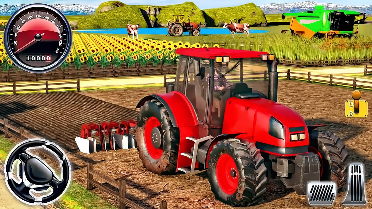 Real Tractor Farming Simulator - Tractor Cargo Driving Game 3D | Android Gameplay