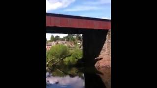 Usk Bridge Jump Fail