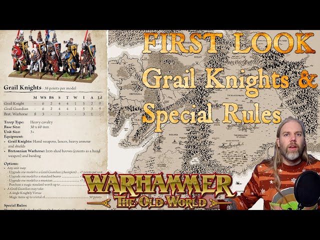 NEWS - Grail Knights, NEW Base Sizes & Special Rules - Warhammer The Old World - Old World Almanack