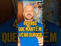 Você não é azarado… tá errando nisso aqui...Se você faz isso, vai continuar no sufoco.#shorts #fy