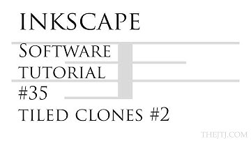 Inkscape Software Tutorial #35 Tiled Clones #2
