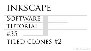 Famous Inkscape Software Tutorial #35 Tiled Clones #2 Profile