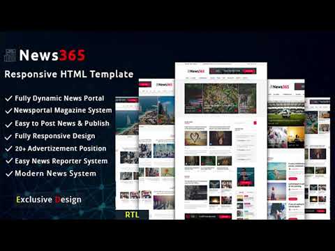 News365 - Multipurpose Newspaper and Blog HTML Template | Themeforest Website Templates and Themes