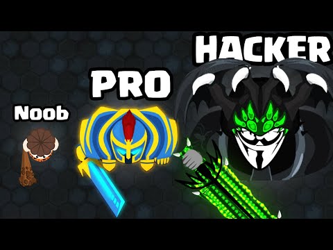 NOOB vs PRO vs HACKER in Warcall.io (NEW .IO GAME)