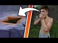 Jai cass son trampoline