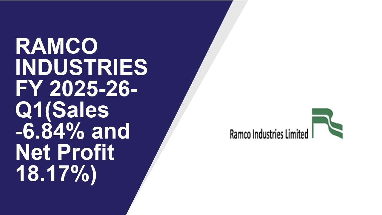 RAMCO INDUSTRIES Standalone Quarterly Result | Q1 Result 2025-26 | RAMCO INDUSTRIES latest news