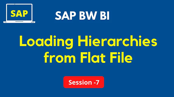 Loading Hierarchies from Flat File | How to Load Hierarchies in SAP BW | SAP BW Hierarchy Tutorial