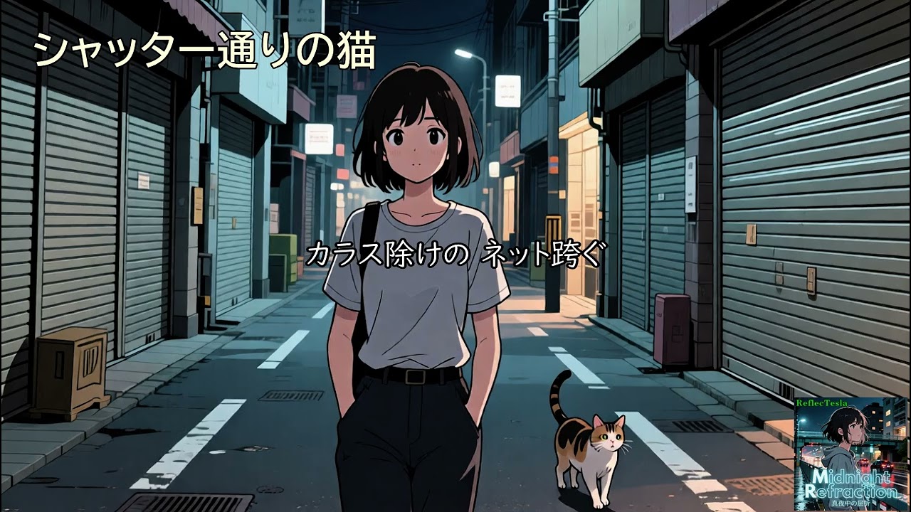 シャッター通りの猫 feat. ReflecTesla (cityedge) 