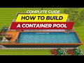 How to Build a Shipping Container Swimming Pool in 7 Simple Steps | POOLBOX 320 by sheltermode