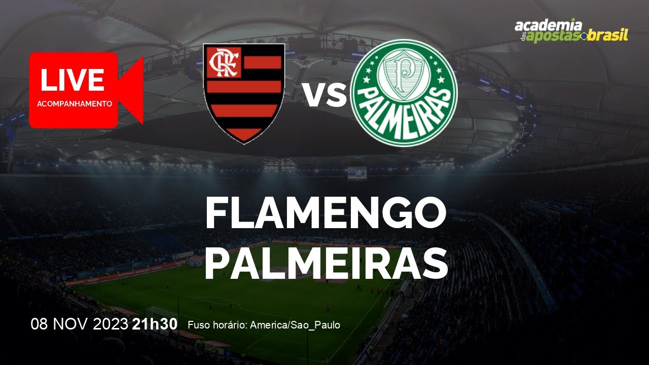 FLAMENGO X PALMEIRAS TRANSMISSÃO AO VIVO DIRETO DO MARACANÃ - BRASILEIRÃO  2023 - RODADA 33 