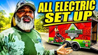 How I Charge Electric Lawn Mowers On The Job | Off-Grid Commercial Battery Setup screenshot 2