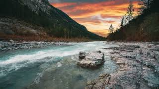 Nature's Serenity 1 Hour Tranquil River Flow at Sunset