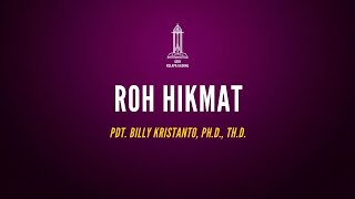 Cuplikan: Roh Hikmat - Pdt. Billy Kristanto | GRIIKG