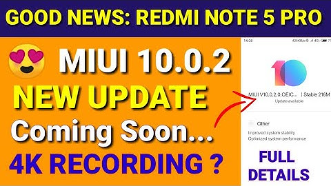 Redmi note 5 pro miui 10.0.2.0 New Stable Update | miui 10.0.2 China Stable for Redmi note 5 pro