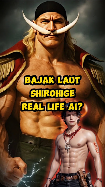 Bajak Laut Shirohige Versi Real Life AI? #onepiece #anime #luffy #shirohige #whitebeard #fyp #shorts