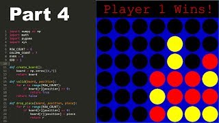 How to Program Connect 4 in Python! (part 4) - Game Animation & Additional Features screenshot 4