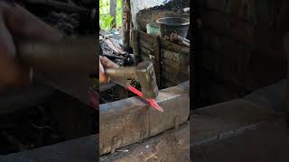 The process of making a tengkuit. #blacksmith #toolmaking #handmade