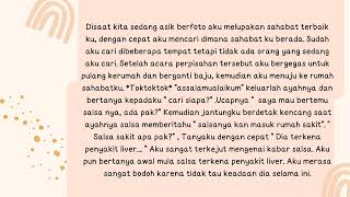 Teks Cerpen | Bahasa Indonesia kelas XI | 'SAHABAT YANG HILANG'