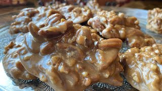 PRALINES easy candy recipe with pecans in every bite ❤