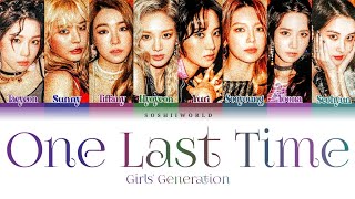 Girls’ Generation (소녀시대) – One Last Time (Color Coded Lyrics)