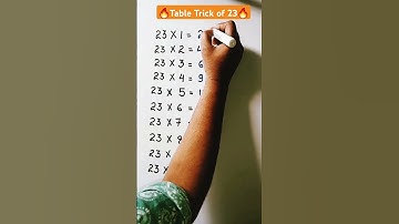 Table  Trick of 23 🔥 #tricks #maths #shorts #short #table23 #youtubeshorts #kopalmathsclasses