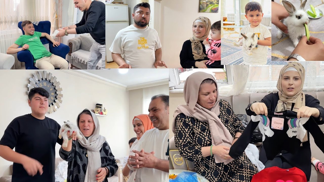 فلوك مع اهلي وبيت حماي 😊//بكري جاب ارنب 🐇//شوفو رده فعلو