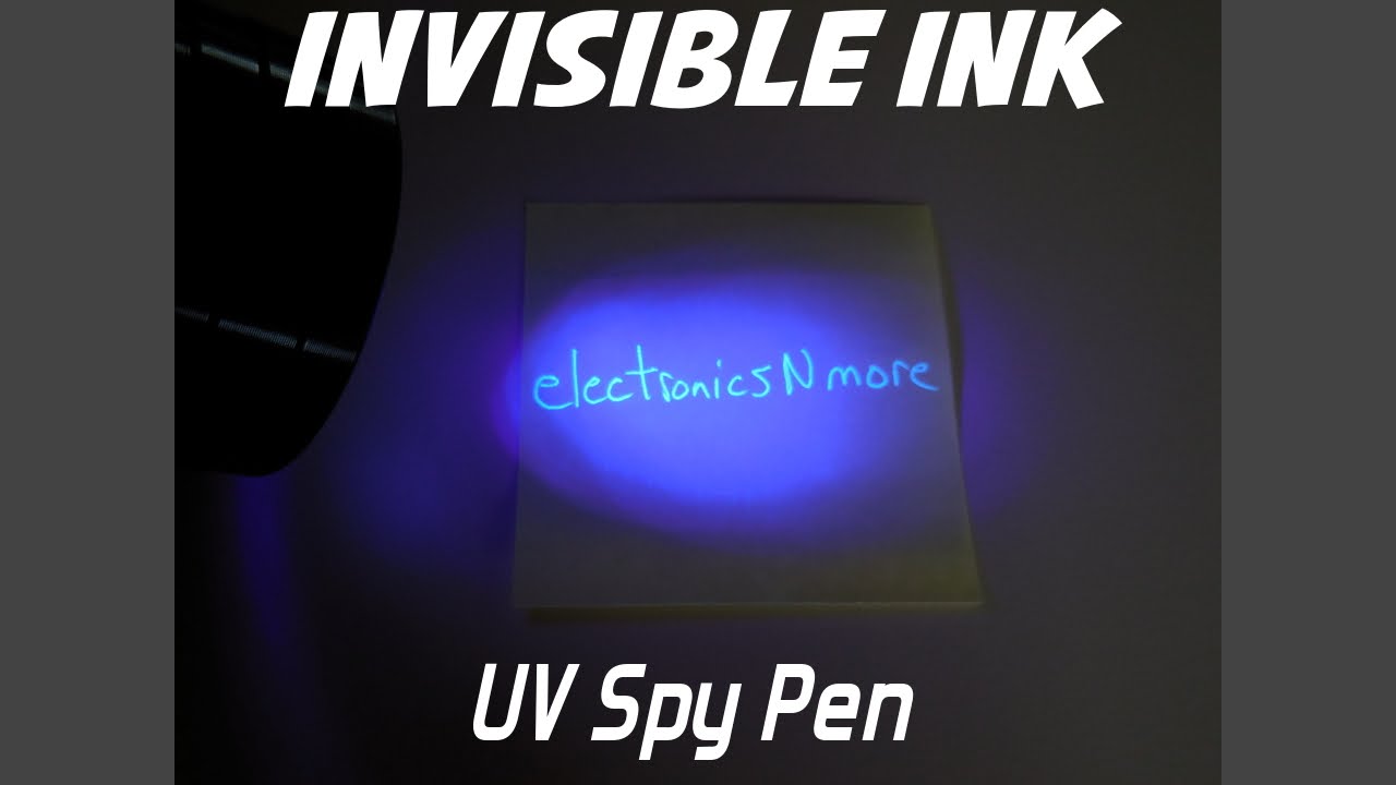 Secret Message Writing SPY PEN UV LIGHT TORCH Magic Letter Invisible Ink  Marker