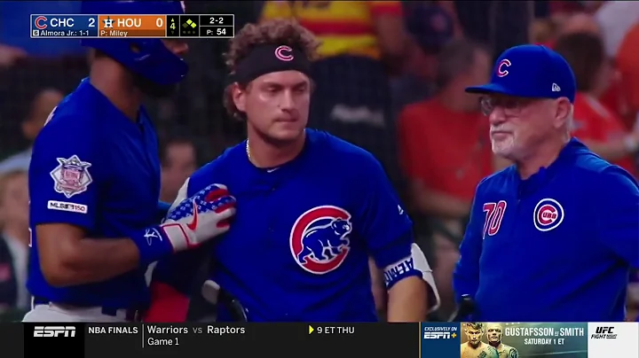 Albert Almora Jr in Tears after striking Little Girl with 100 MPH Foul Ball