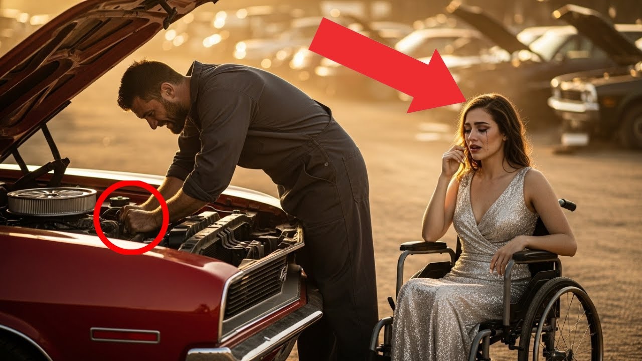 Broke Single Dad Fixed a Handicapped Girl’s Car — The Next Day, Her Billionaire Mom Appeared