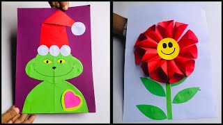 The Grinch | How to Make a Paper Grinch | How To Make Easy Paper Flowers For Kids /Paper Craft Easy