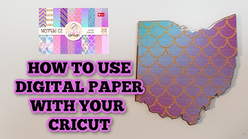 How to use Digital paper - Digital Background - Make your own printed patterned vinyl