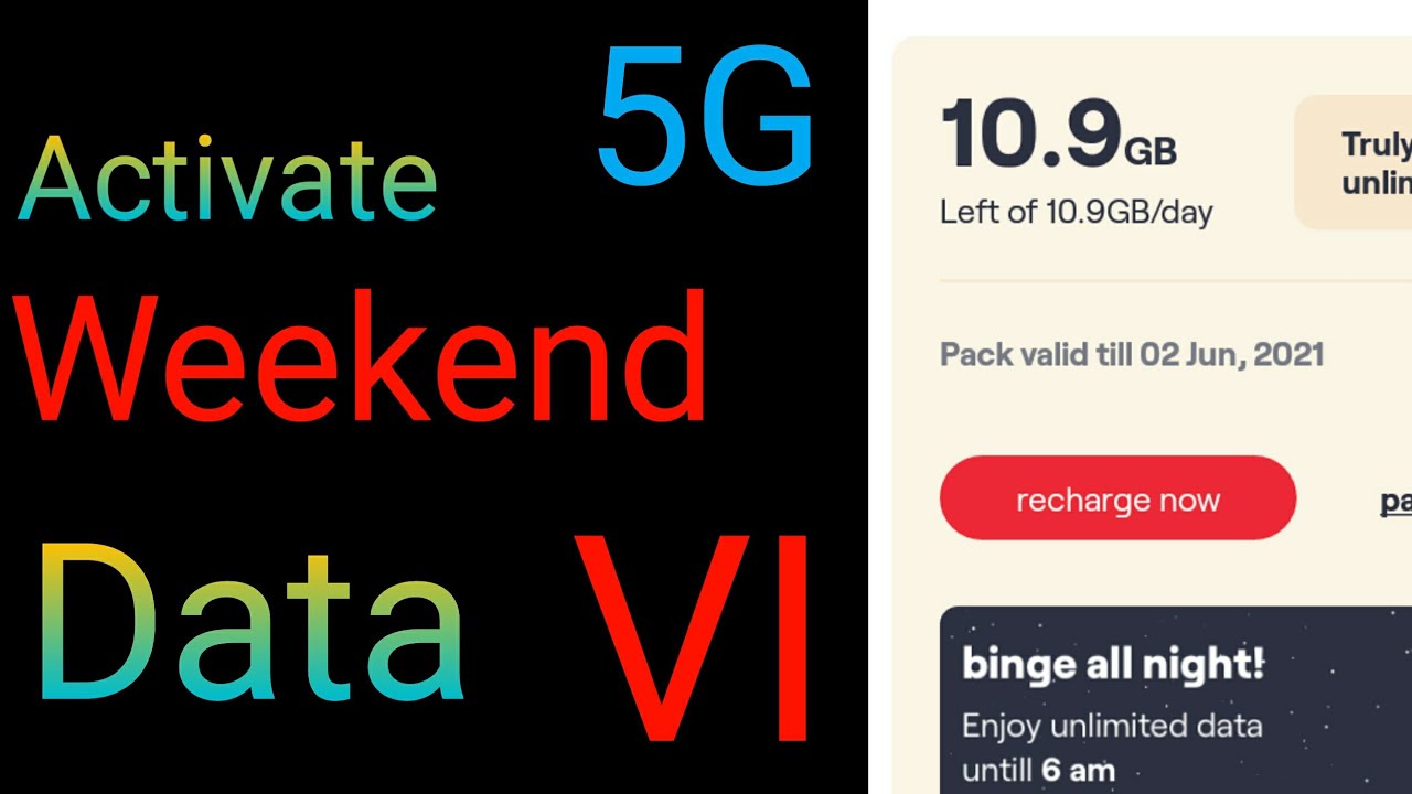 VI weekend data rollover activate 2021