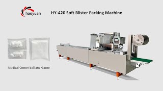 HY-420 HAOYUAN Soft Blister Packing Machine For Medical Gauze screenshot 5