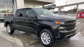 Black 2021 Chevrolet Silverado 1500 Custom Review   - GSL GM City - Calgary