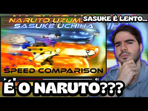COMPARAÇÃO DE VELOCIDADE ENTRE NARUTO e SASUKE - QUEM É MAIS RÁPIDO? #sasuke #naruto