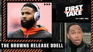 Stephen A. reacts to the Browns releasing Odell Beckham Jr. | First Take