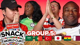 We Try Snacks From Every Country In The World Cup (Group 5)