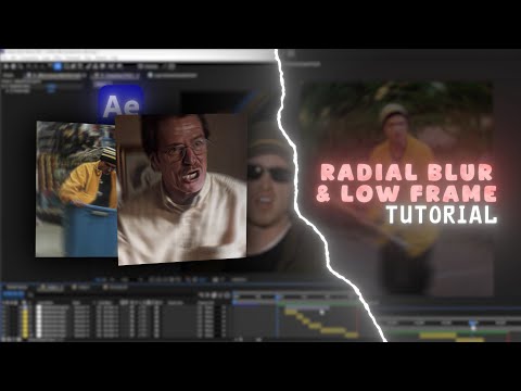 Radial Blur & Low Frame Tutorial | After Effects
