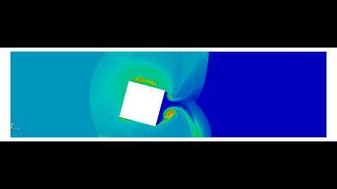 cfd: shock wave interaction in a duct