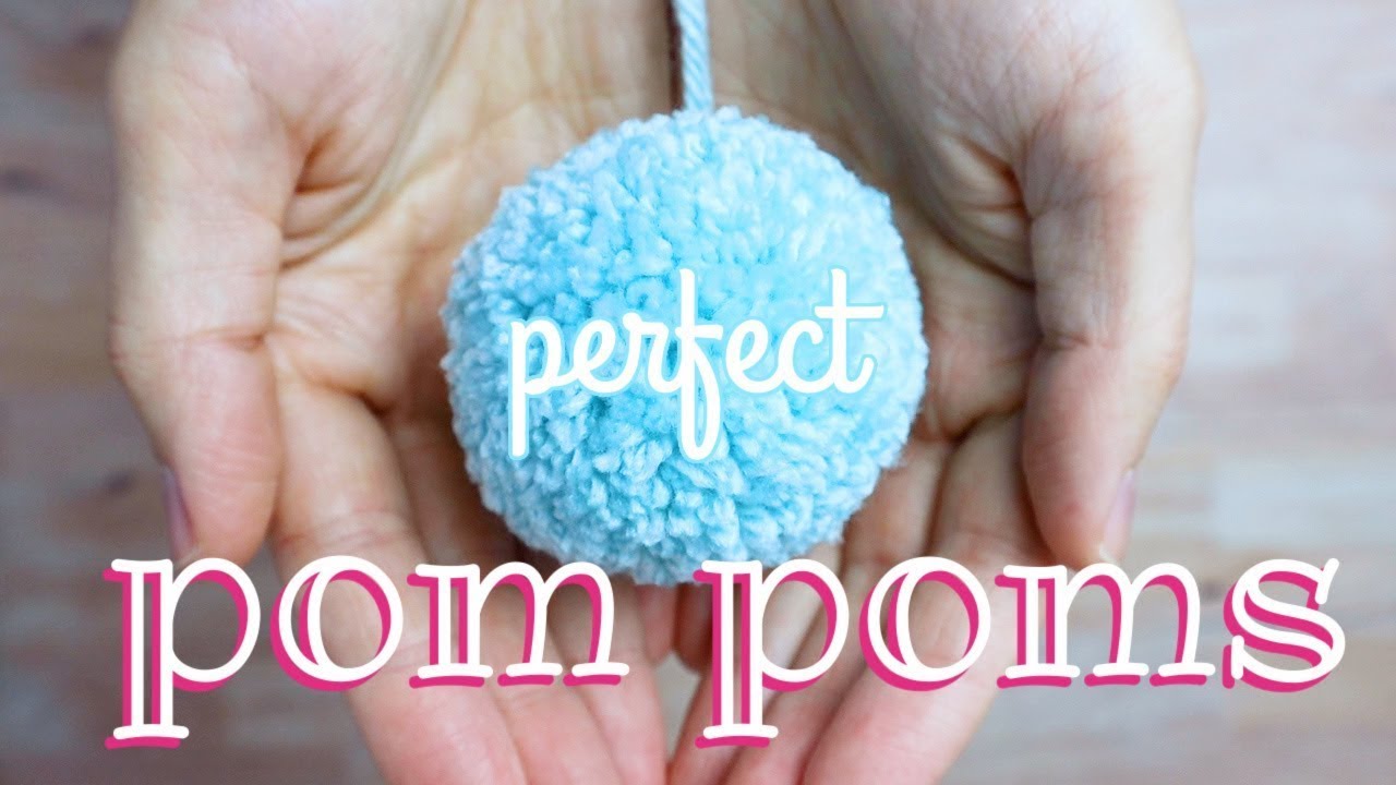 How to Make Pom Poms from Yarn 3 Ways * Moms and Crafters