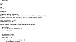 Longest Palindromic Substring - Expand around the center/Suffix Trie approach