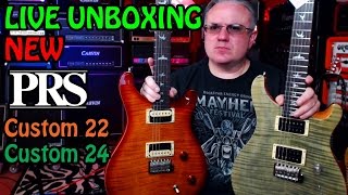 PRS Unboxing - LIVE - New Custom 22 & Custom 24 Models for 2017