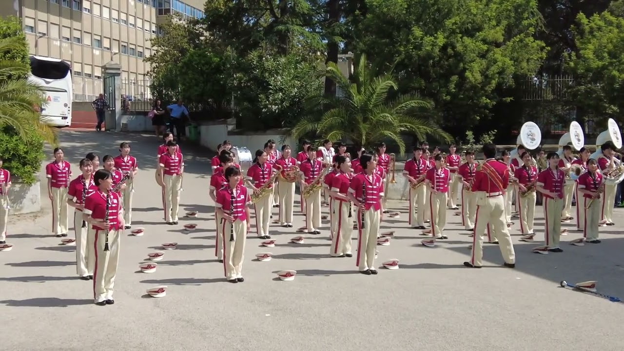 イタリア・ジュリアノーヴァ国際音楽祭　3日目　福祉施設訪問　早稲田摂陵高等学校ウィンドバンド