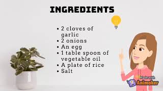 HOW TO MAKE A PLATE OF FRIED RICE (Procedure Text)