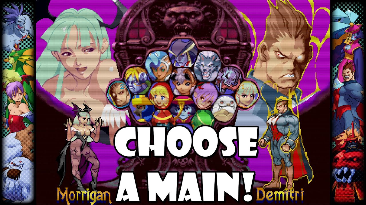 Darkstalkers Vampire Savior How to choose your main character YouTube