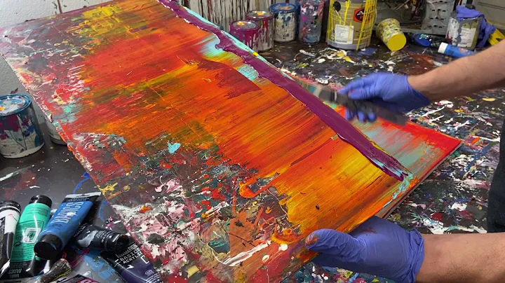 I Attempted a 12 Layer Gerhard Richter Style Scrap...