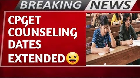 CPGET COUNSELING DATES EXTENDED OCTOBER 15TH LATEST UPDATE ON PG ADMISSIONS WEB OPTIONS DATES TS2022