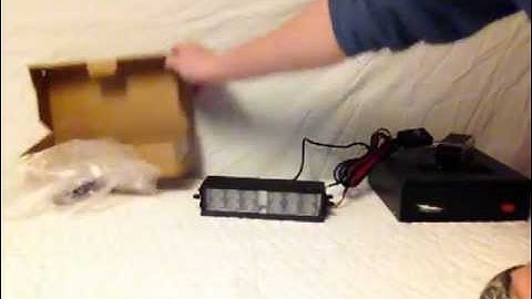 Dual GEN4 LED Emergency Responder Strobe Light Demo from VASLights.com RED/WHITE