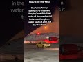 Kenya Airways flight ferrying world Record Holder Sebastian Sawe given a water salute after landing